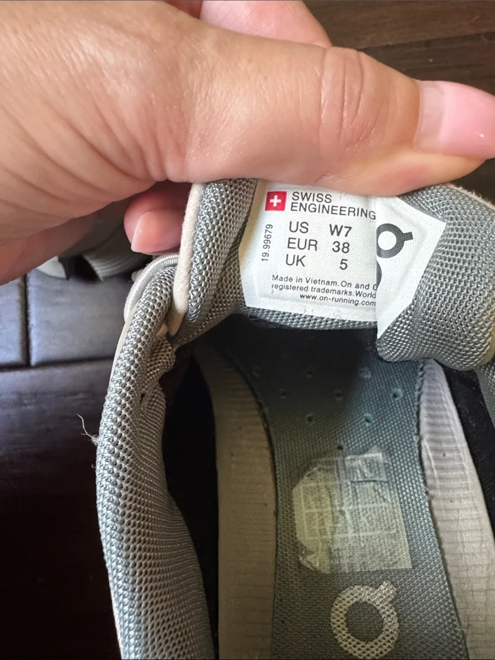 On Cloud Waterproof Sneakers in Light Gray